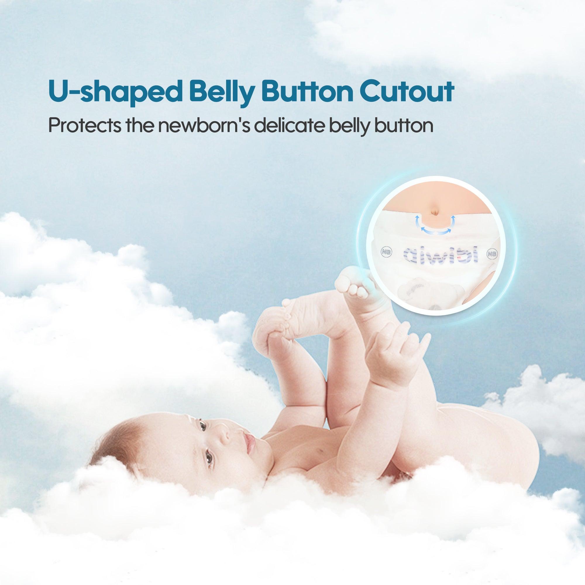 Premium Natural Newborn Diapers 60Pcs