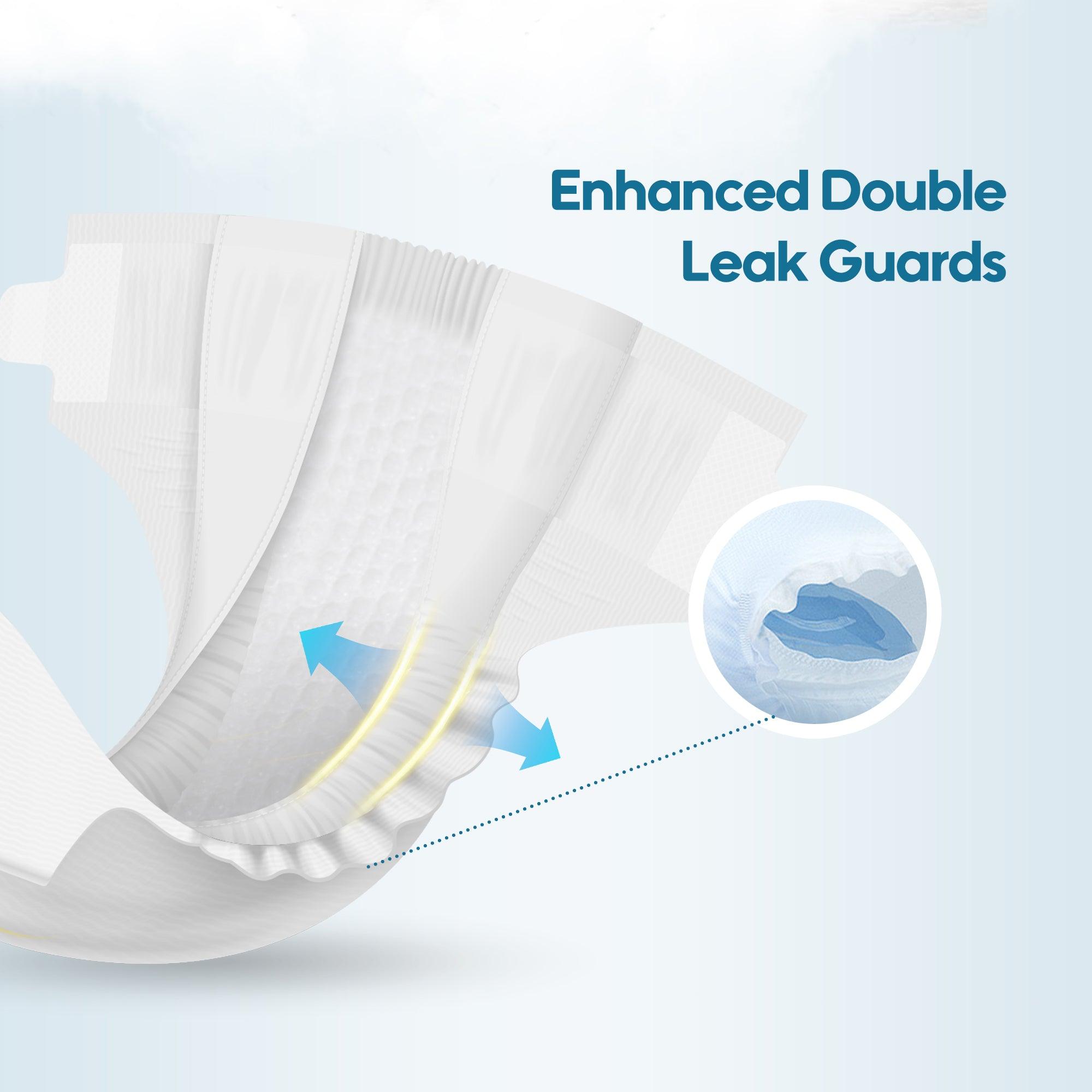 Premium Natural Newborn Diapers 60Pcs