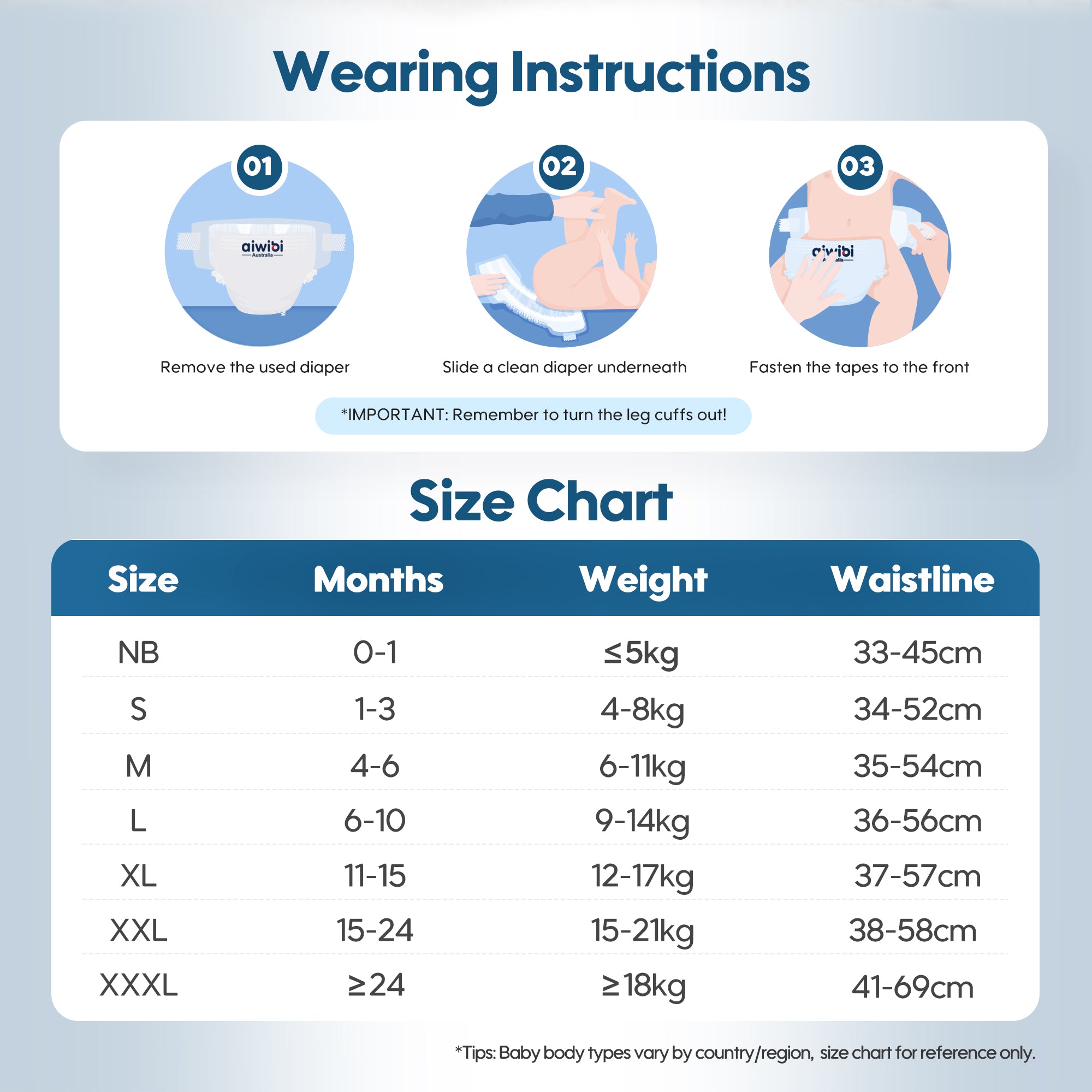 Premium Natural Newborn Diapers 60Pcs