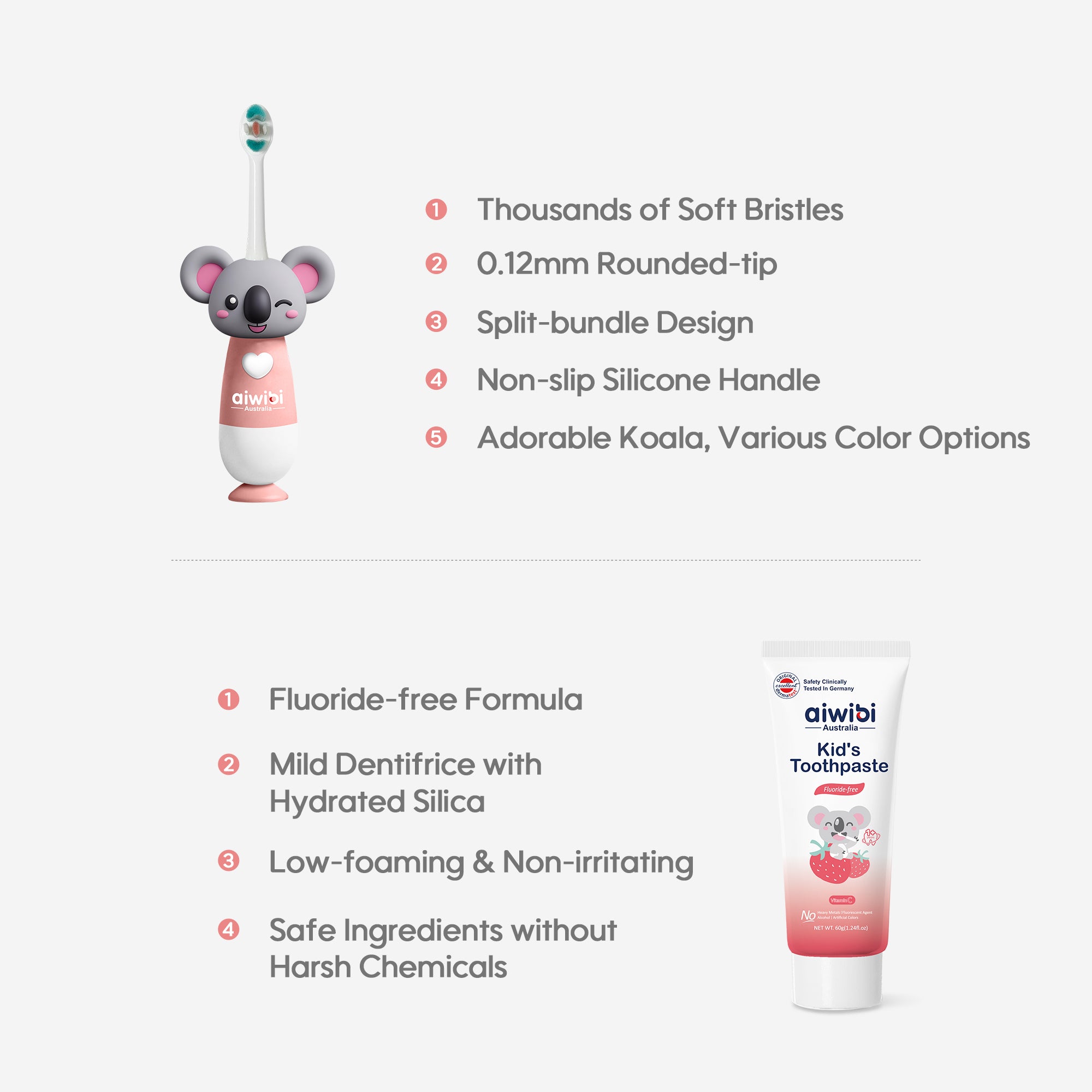 Jolly Kid's Toothpaste & Toothbrush Set