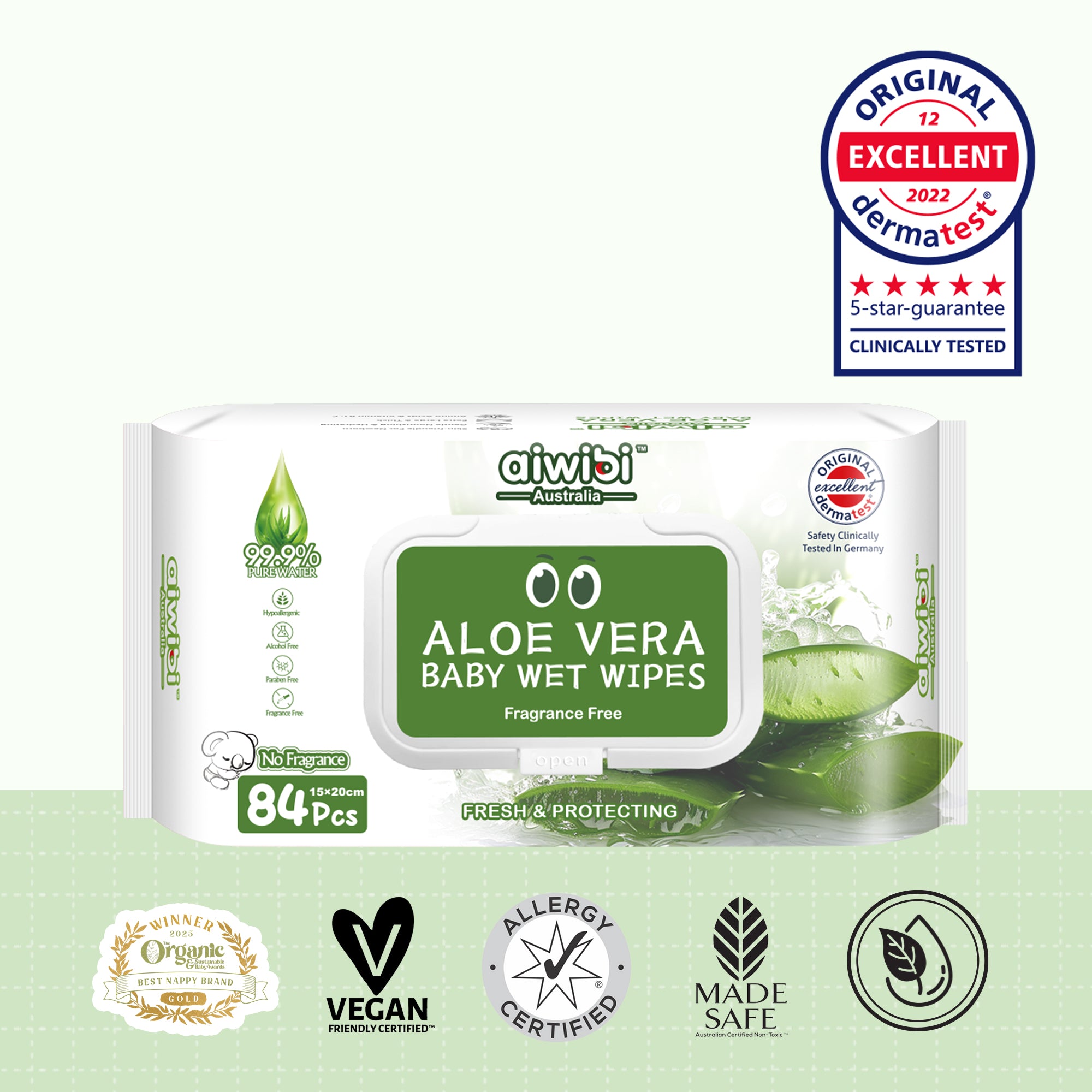 Fresh Organic Aloe Baby Wipes